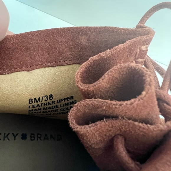 Lucky Brand Ysabel Rust Suede Wedge Boots in size 8 - Picture 6 of 9